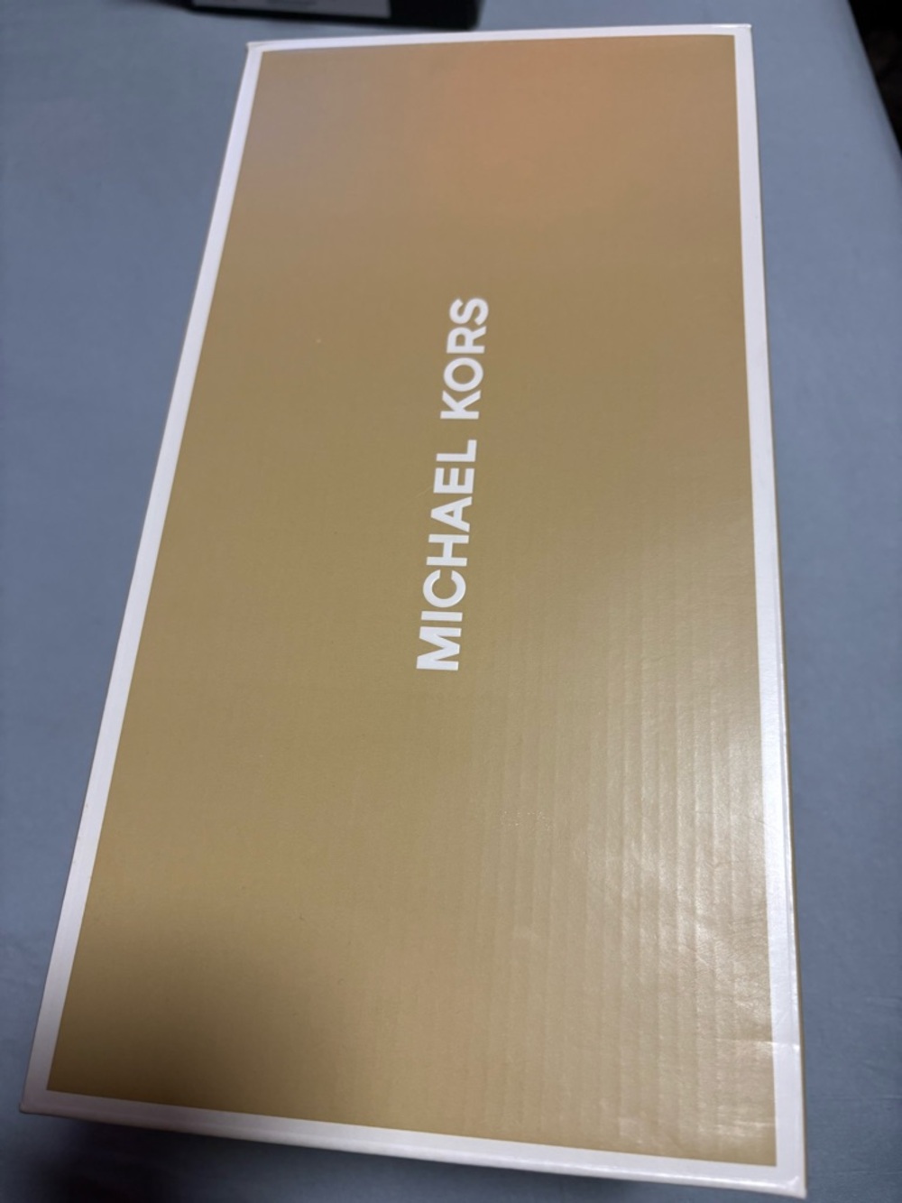 Michael Kors-  Brown Logo Mule Slides with Gold-Tone MK Hardware - Picture 6 of 11